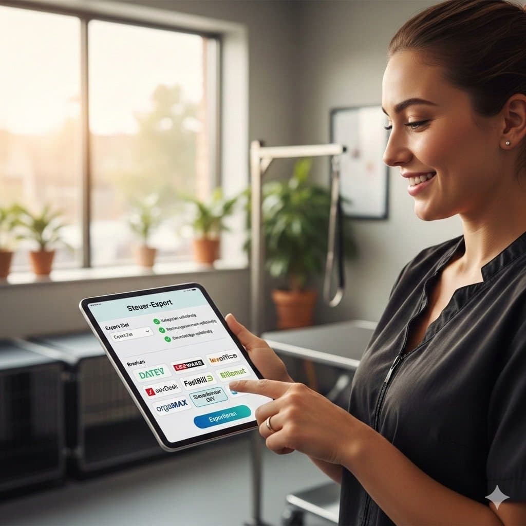 Tax export workflow in FurBooker